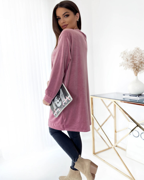 Туніка жіноча Royalfashion з цирконами рожевого кольору