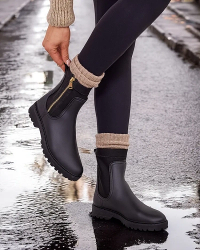 Royalfashion Damen Dasilia matte Gummistiefel