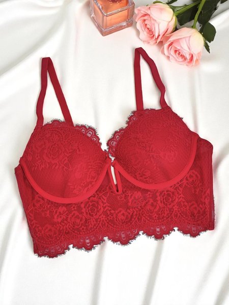 Royalfashion Damen-BH mit Polsterung und Spitze, Korsettstil Grace Corset