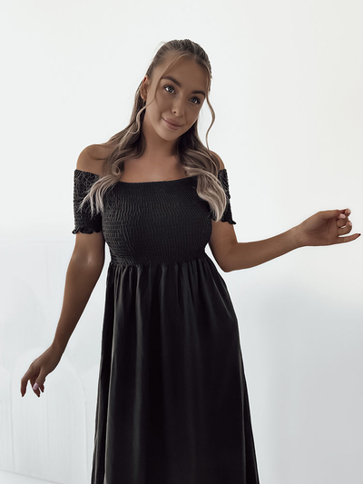 Royalfashion Damen Midikleid a'la hiszpanka
