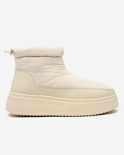 Royalfashion Damen Schneestiefel in beige Farbe Fopinia