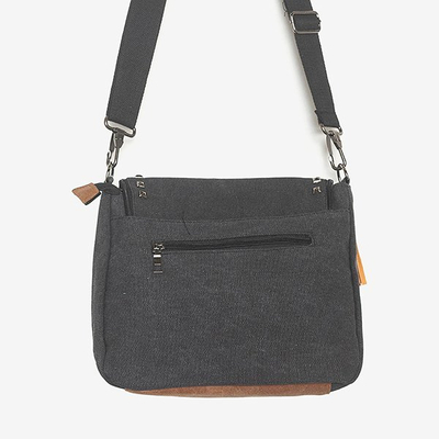 Schwarze Handtasche mit Ornamenten - Handtaschen