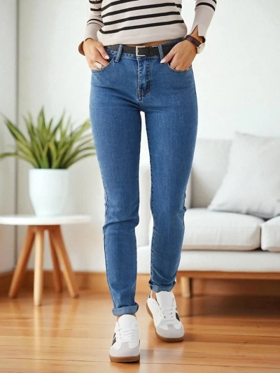 Royalfashion Damen Baumwoll-Hosen im tapered Schnitt