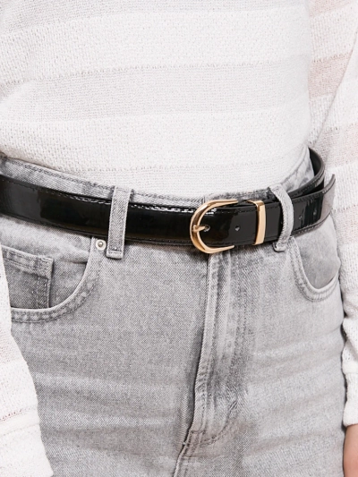 Lackierter lässiger Damengürtel für Hosen