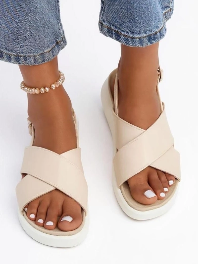 Royalfashion Damen Sandalen mit dicker Sohle Riva Star