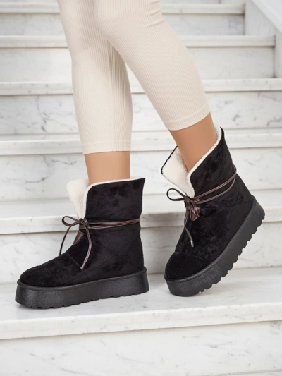 Royalfashion Damen Schnürschnee-Stiefel Wdeno