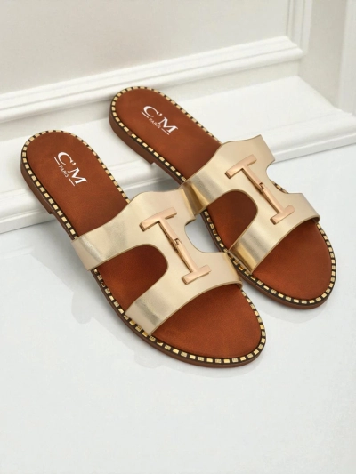 Royalfashion Damen-Pantoletten mit flacher Sohle Maya Louise