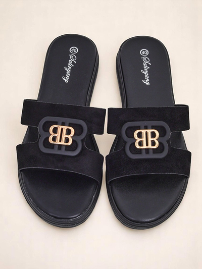 Royalfashion Damen Pantoletten mit flacher Sohle ChicStep