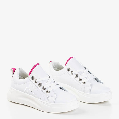 Cathleen White & Fuchsia Damen Sneakers - Schuhe