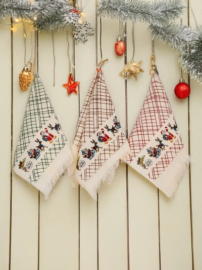 Royalfashion Weihnachtsset aus 3 Küchentüchern