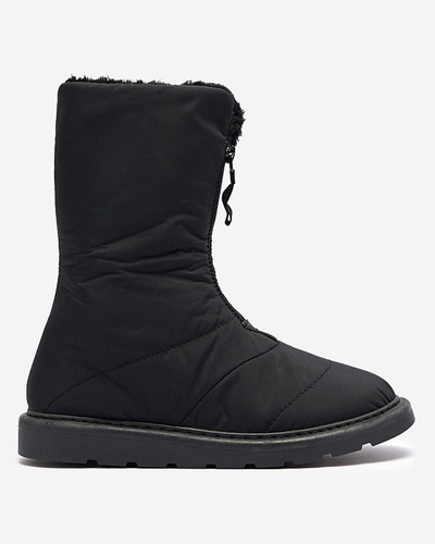 Schwarze Damenstiefel a'la Schneestiefel Tirigga- Footwear