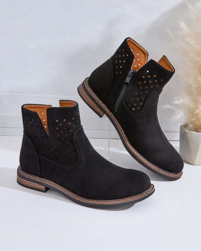 Royalfashion Hellbraune Damenstiefel Rito