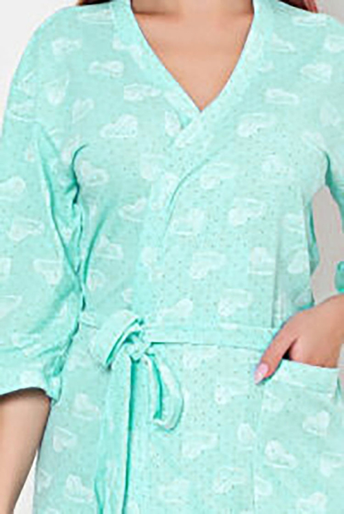 Жіночий бавовняний халат Royalfashion "Серце"