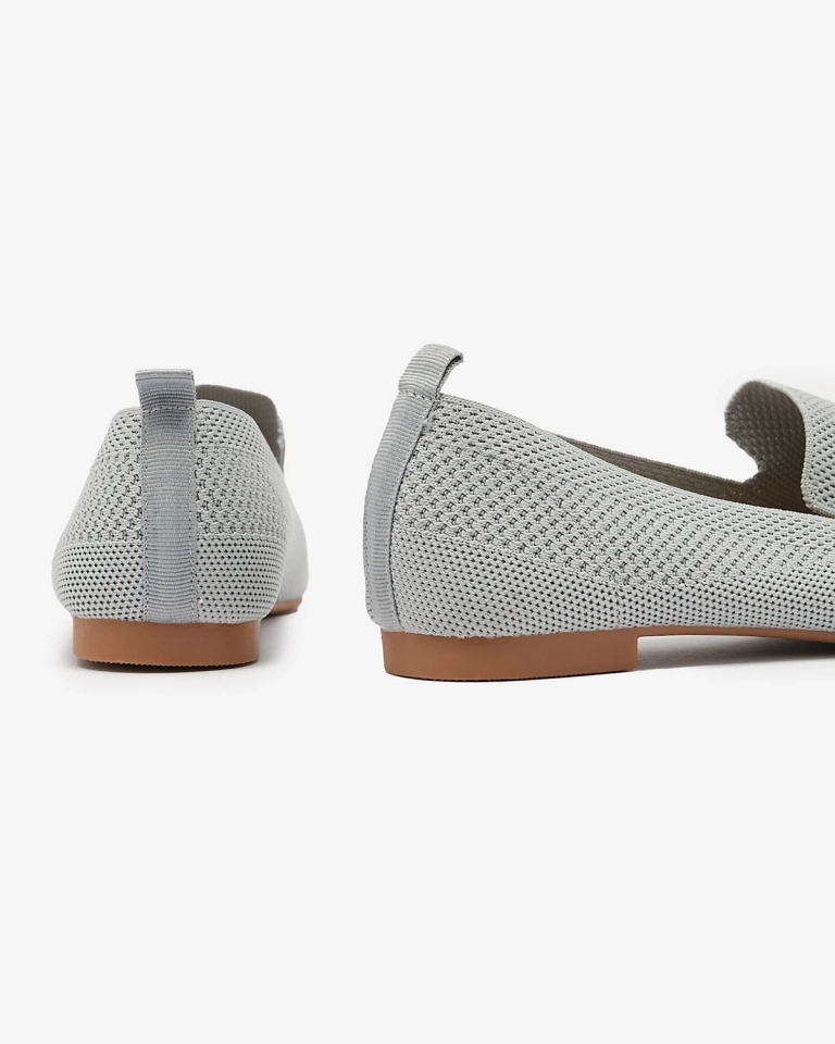 Damen Stoffballerinas in grau Aqsak- Footwear