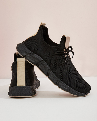 Sportschuhe in Schwarz und Beige für Damen Bommgi - Schuhe