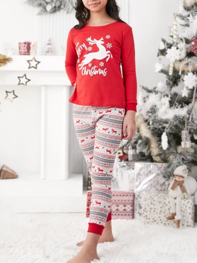 Royalfashion Weihnachts-Kinderpyjamas mit Druck