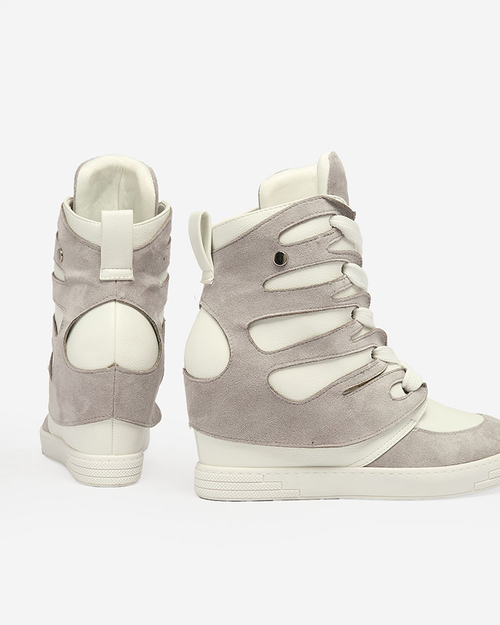 Жіночі спортивні черевики Royalfashion Grey на підборах Pamstinsa