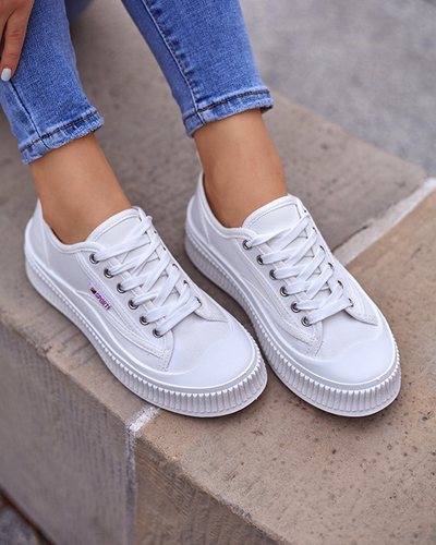 Weiße Turnschuhe für Damen Scola-Shoes