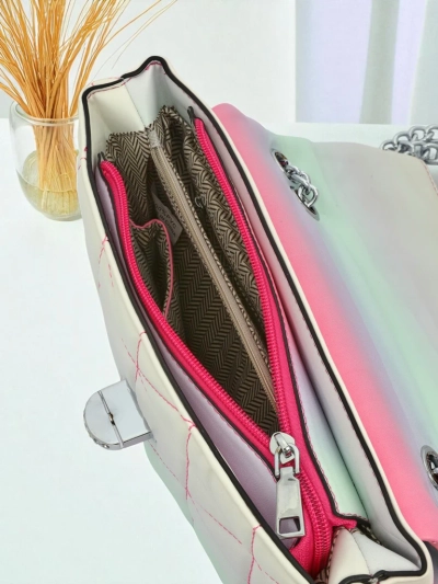 Royalfashion Kleine Damenhandtasche aus Öko-Leder Ombre Sophie Rose