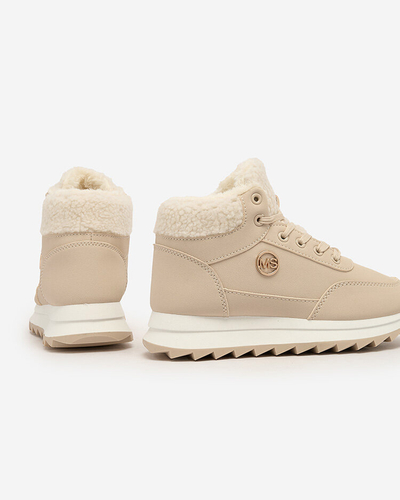 Royalfashion Damen isolierte Sportschuhe in beige Cerrto