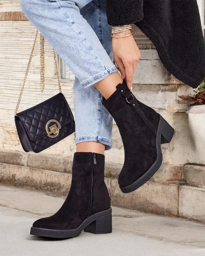 Royalfashion Damen Stiefeletten auf einem Pfosten Boron