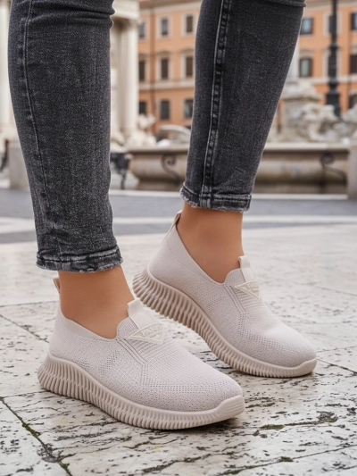 Royalfashion Damen Stoff Slipper Sportschuhe Serra
