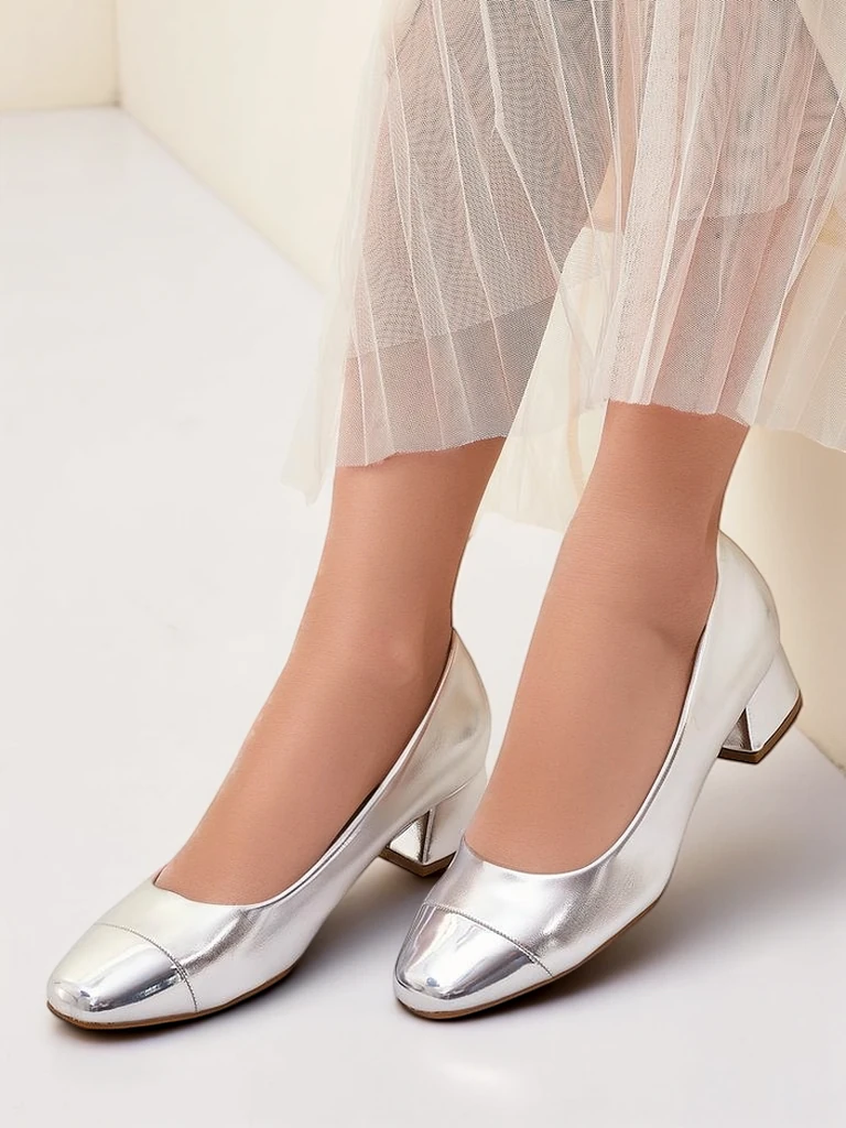 Royalfashion Damen Pumps mit niedrigem Absatz Penolle