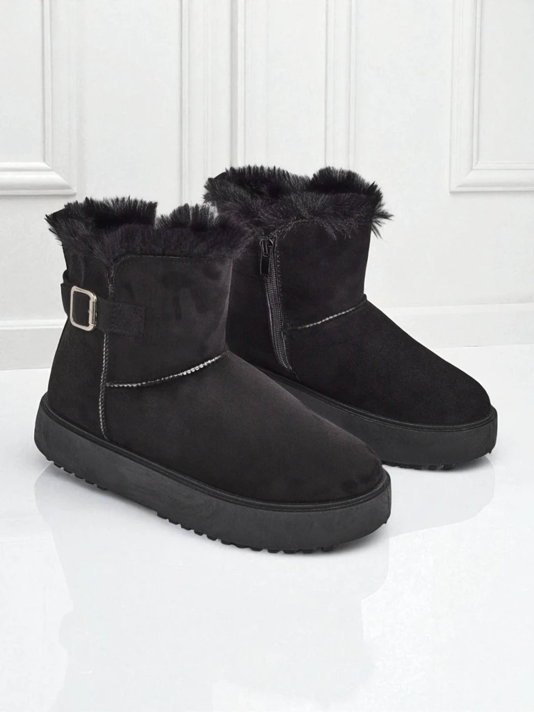 Royalfashion Kurze Damenstiefel im Schneestiefel-Stil Winter Crest