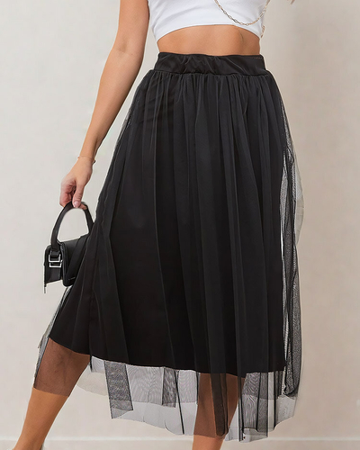 Royalfashion Doppellagiger Midirock für Damen
