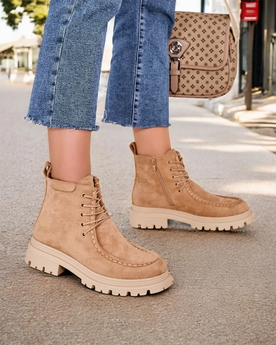 Royalfashion Damen Schnürstiefeletten Rullose