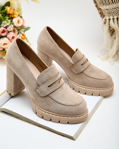 Royalfashion Damen hohe Stöckelschuhe Sluppe