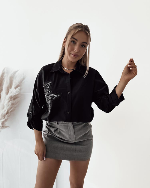 Жіноча сорочка з нашивкою Royalfashion