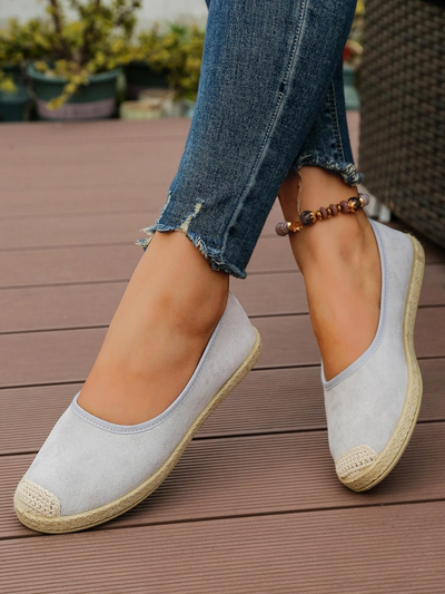 Royalfashion Damen Eco-Suede Espadrilles Aroles