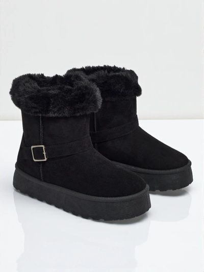 Royalfashion Kurze Damenstiefel a'la Schneestiefel Myrelle