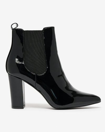 Royalfashion Schwarzer Damen-Stiletto-Stiefel Lady Jeny