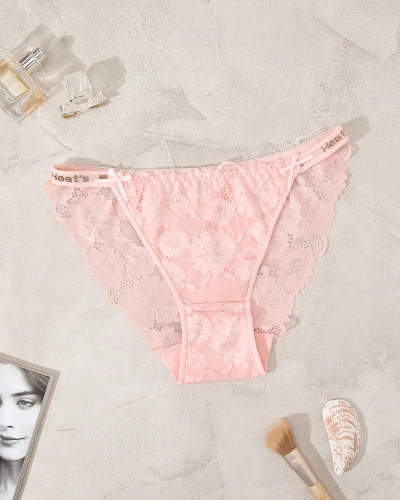 Royalfashion Яскраво-рожеві мереживні трусики для жінок