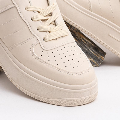 Beige Damen-Plateau-Sneaker Silvina - Schuhe