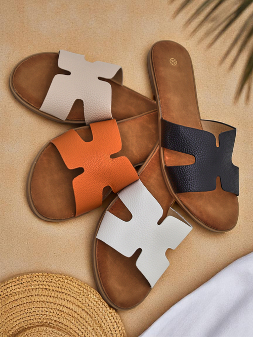 Royalfashion Жіночі шльопанці на плоскій підошві Повсякденний стиль