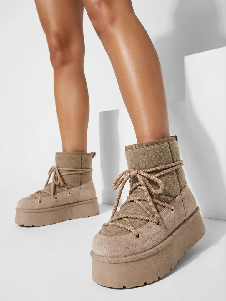 Royalfashion Damen-Schnürstiefel Filori