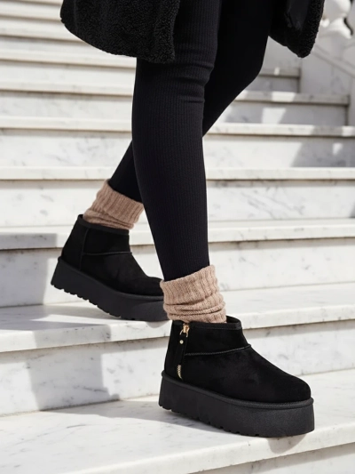 Royalfashion Damen Plateau-Schneestiefel a'la Delgadi