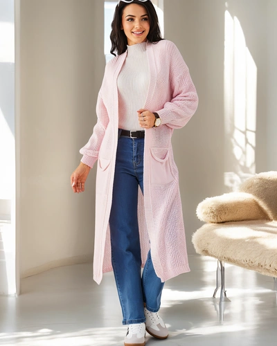 Royalfashion Acryl gestrickter Damen-Cardigan