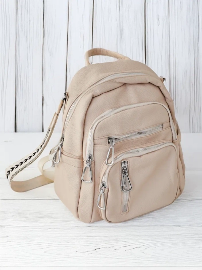 Royalfashion Kleiner Damen-Rucksack aus Ökoleder