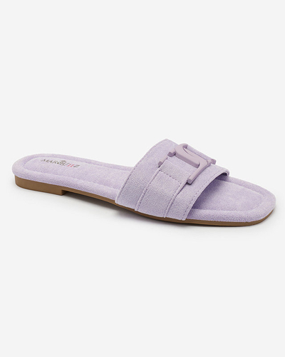 Royalfashion Lila Damen Flip-Flops mit Schnalle Rydr