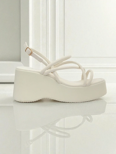 Royalfashion Damen Keilsandalen Skyline Straps