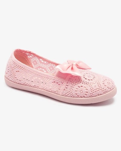 Rosa Mädchen-Slipper mit Schleife Sweet Life - Footwear