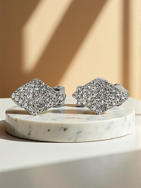 Royalfashion Кліпси сережки жіночі з цирконами