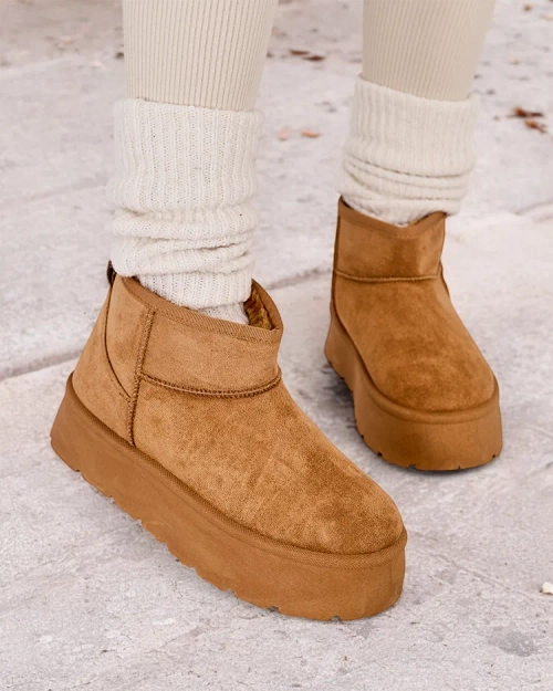 Роялфешн Короткі жіночі сніжні чоботи а'ля Хаванні