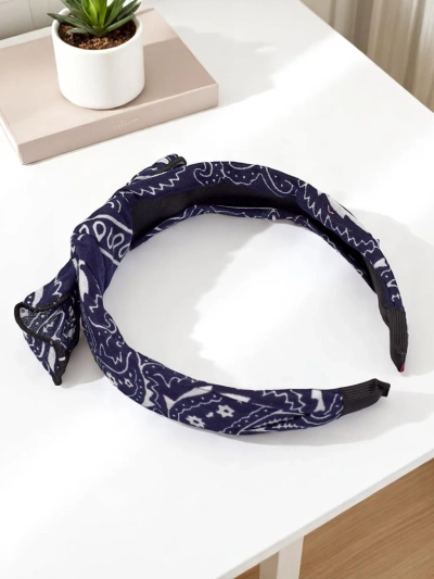 Royalfashion Gemustertes Haarband mit Schleife Mila
