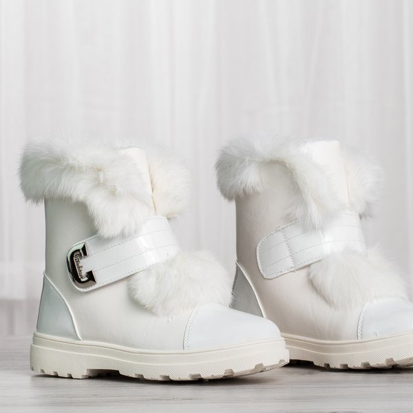 Harriett pelzgefütterte weiße Schneeschuhe - Schuhe