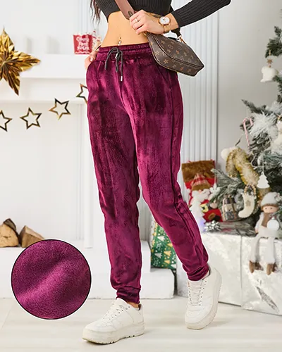 Royalfashion Damen Fleece-gefütterte Sweatpants